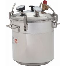 Купить Автоклав Малыш Газ Нерж на 22 литра с кассетой и фальшдном в Рязани